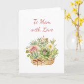 Moderne Aquarellblütenschrift elegante Oma Karte (Gelbe Blume)