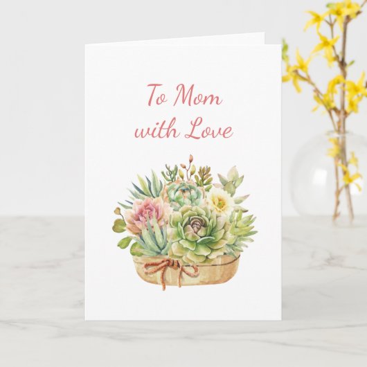 Moderne Aquarellblütenschrift elegante Oma Karte (Gelbe Blume)