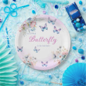 Moderne Aquarellbrötchen Flora Babydusche Pappteller (Party)