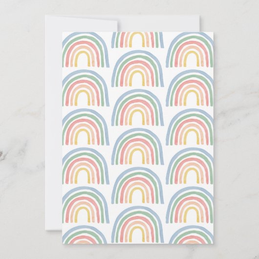 Moderne Aquarellbrunnendusche im Stile eines Babys (Rückseite)