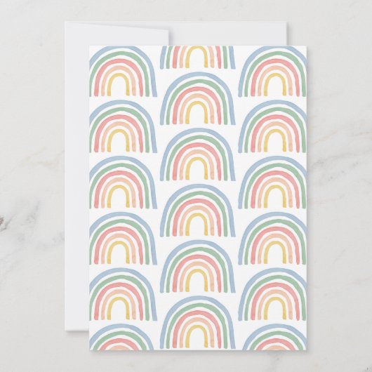 Moderne Aquarellbrunnendusche im Stile eines Babys (Rückseite)