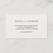 Moderne Aquarellbutterfly Elegantes Logo Visitenkarte (Rückseite)