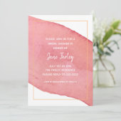 Moderne Aquarelleinladung Einladung (Stehend Vorderseite)