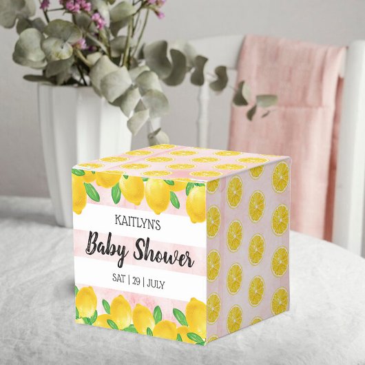 Moderne Aquarellendusche Tree Baby Dusche Geschenkschachtel