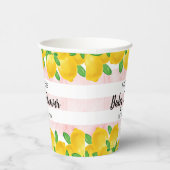 Moderne Aquarellendusche Tree Baby Dusche Pappbecher (Rechts)