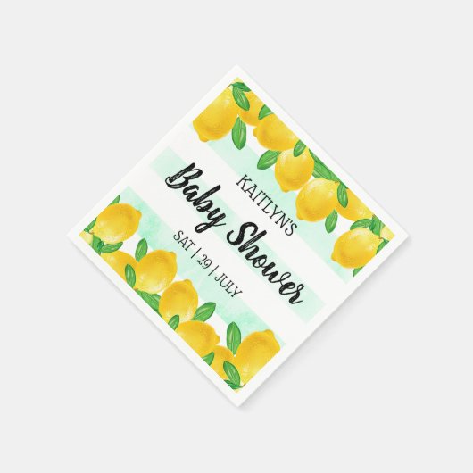 Moderne Aquarellendusche Tree Baby Dusche Serviette (Ecke)