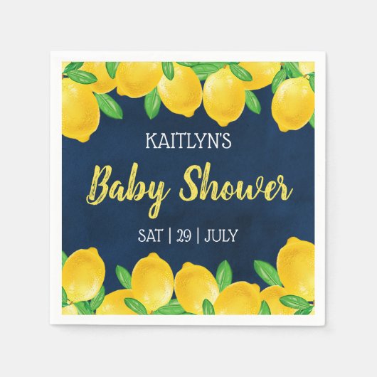 Moderne Aquarellendusche Tree Baby Dusche Serviette (Vorderseite)