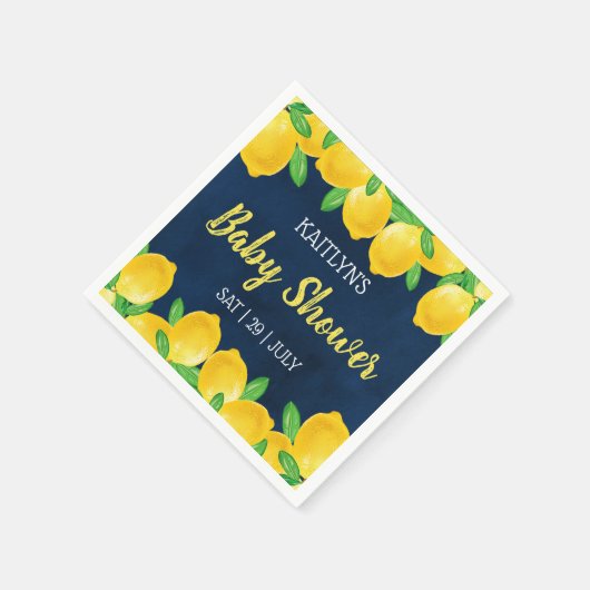 Moderne Aquarellendusche Tree Baby Dusche Serviette (Ecke)