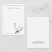 Moderne Aquarellenkarte Ohrensichtkarte Visitenkarte (Vorne/Hinten)