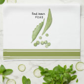 Moderne Aquarellerbsen Küchentücher (Gefaltet)