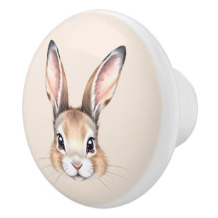 Moderne Aquarellfarbe Niedlich Ostern Sonniges Wet Keramikknauf