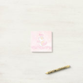 Moderne Aquarellfarbe Pink Custom School Post-it N Klebezettel (Auf Schreibtisch)