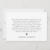 Moderne Aquarellfarbe Rosa Cloud Nine Baby Dusche Dankeskarte (Rückseite)