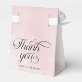 Moderne Aquarellfarbe Rosa Cloud Nine Baby Dusche Geschenkschachtel (Rückseite)