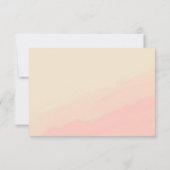 Moderne Aquarellfarbe Rosa Gelbe Bat Mitzvah Dankeskarte (Rückseite)