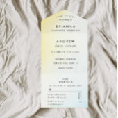 Moderne Aquarellfarben alles in einem Einzel All In One Einladung