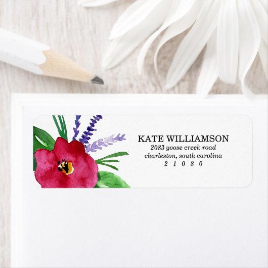 Moderne Aquarellfarben-Blume (Insitu)