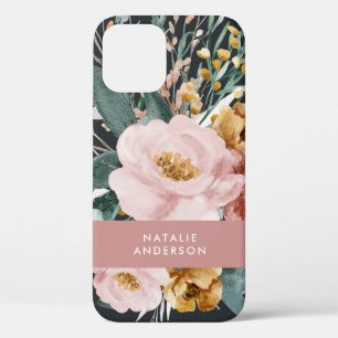 Moderne Aquarellfarben, Blumen und Blätter elegant Case-Mate iPhone Hülle