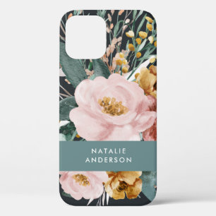 Moderne Aquarellfarben, Blumen und Blätter elegant Case-Mate iPhone Hülle