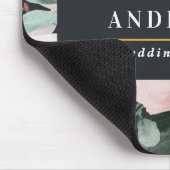 Moderne Aquarellfarben, Blumen und Blätter elegant Mousepad (Ecke)