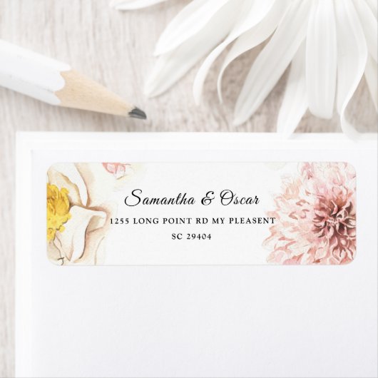 Moderne Aquarellfarben, Blumenrahmen (Insitu)