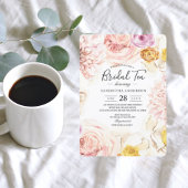 Moderne Aquarellfarben, Blumenrahmen Einladung