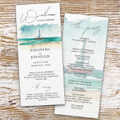 Moderne Aquarellfarben, einfach blaue Ozeane Kreuz Programm