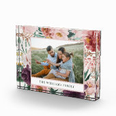 Moderne Aquarellfarben florenhafte, elegante Famil Fotoblock (Rechts)