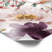 Moderne Aquarellfarben florenhafte, elegante Famil Fotodruck (Ecke)