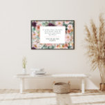 Moderne Aquarellfarben florenhafte, elegante Famil Poster<br><div class="desc">Moderne Aquarell floral schönes Zitat Drehbuch elegante Wohngestaltung Art Print Poster pink und lila mädchenhafte Design. Auf dem Trend Blumen,  Blätter wunderschönes botanisches Design. Teil einer modernen Sammlung.</div>