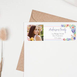 Moderne Aquarellfarben Foto Abschluss