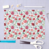 Moderne Aquarellfarben Gemustert Seidenpapier (Handwerk)