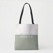 Moderne Aquarellfarben Minimal Budget Lehrer Gesch Tasche (Vorderseite)