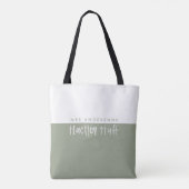 Moderne Aquarellfarben Minimal Budget Lehrer Gesch Tasche (Rückseite)