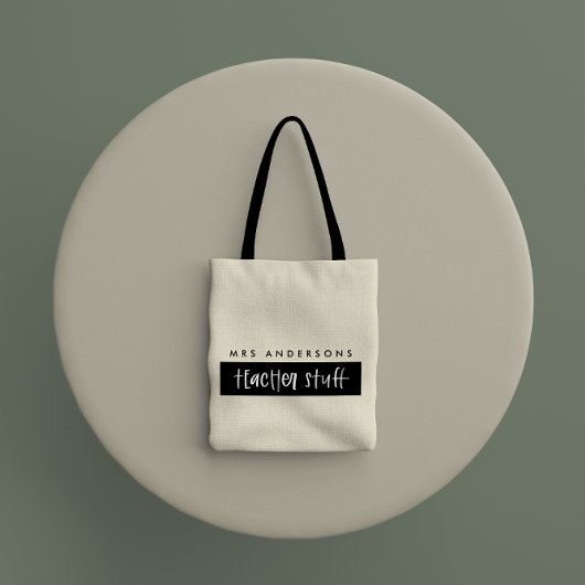 Moderne Aquarellfarben Minimal Budget Lehrer Gesch Tragetasche