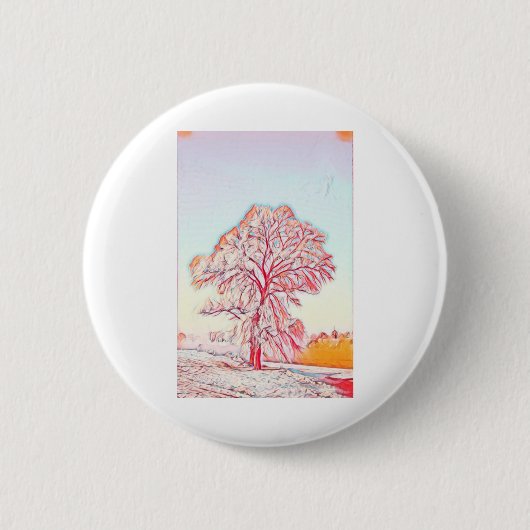 Moderne Aquarellfarben mit bunten, schneebedeckten Button (Vorderseite)