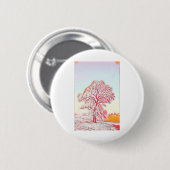 Moderne Aquarellfarben mit bunten, schneebedeckten Button (Vorne & Hinten)