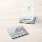 Moderne Aquarellfarben mit bunten, schneebedeckten Getränkeuntersetzer (Rechte Seite)