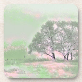 Moderne Aquarellfarben mit bunten, schneebedeckten Getränkeuntersetzer