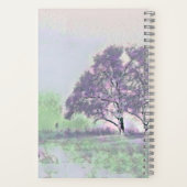 Moderne Aquarellfarben mit bunten, schneebedeckten Notizblock (Rückseite)