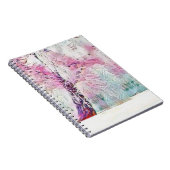 Moderne Aquarellfarben mit bunten, schneebedeckten Notizblock (Rechte Seite)