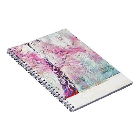 Moderne Aquarellfarben mit bunten, schneebedeckten Notizblock (Rechte Seite)