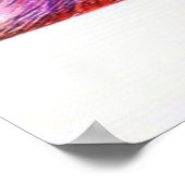 Moderne Aquarellfarben mit bunten, schneebedeckten Poster (Ecke)