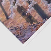 Moderne Aquarellfarben mit bunten, schneebedeckten Seidenpapier (Ausschnitt)