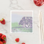 Moderne Aquarellfarben mit bunten, schneebedeckten Serviette (Beispiel)