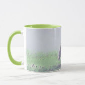 Moderne Aquarellfarben mit bunten, schneebedeckten Tasse (Links)