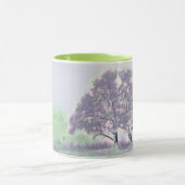 Moderne Aquarellfarben mit bunten, schneebedeckten Tasse (Zentrum)