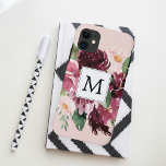Moderne Aquarellfarben Mit Monogramm Case-Mate iPhone Hülle<br><div class="desc">Moderne Aquarellfarben Mit Monogramm</div>