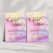 Moderne Aquarellfarben Pastel Cloud Nine Baby Dusc Einladung