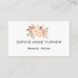 Moderne Aquarellfarben Rosa Blume Terminkarte